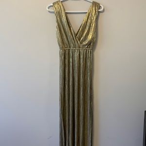 Greek Goddess Gold Dress-WORN ONCE